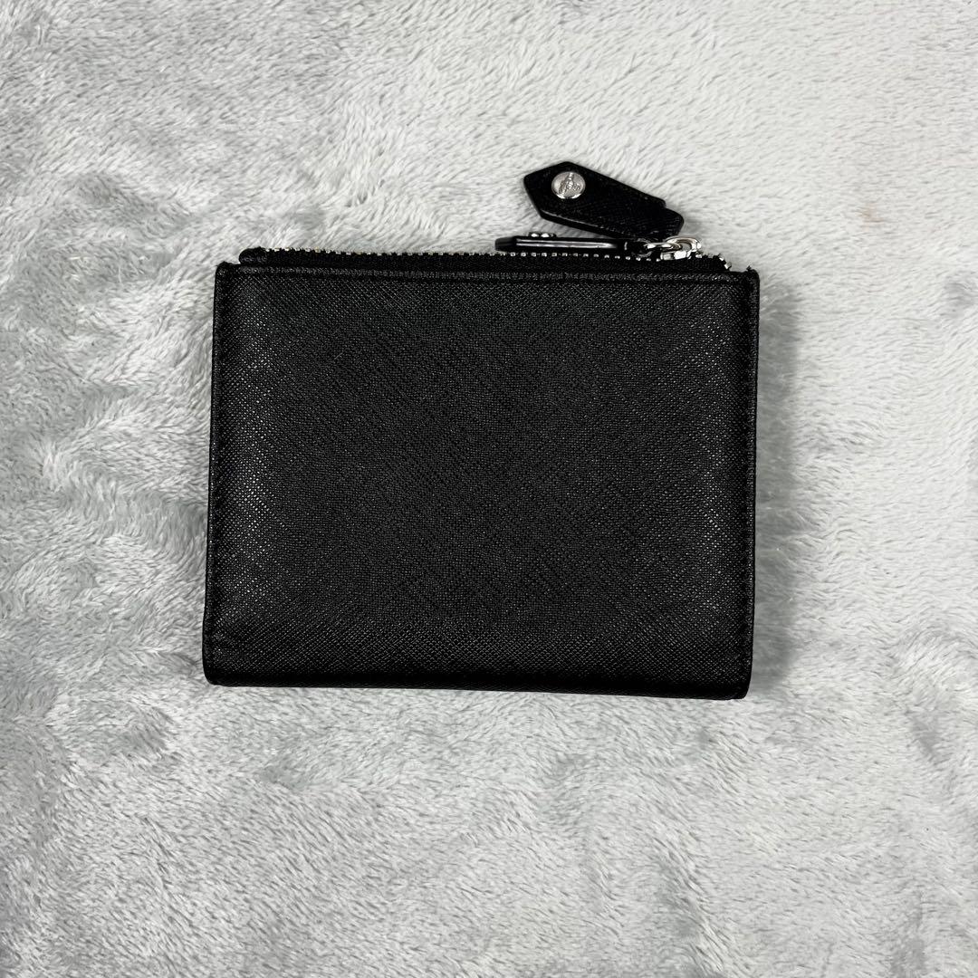 Vivienne Westwood ダブルジップ 2つ折り財布 オーブ ブラック