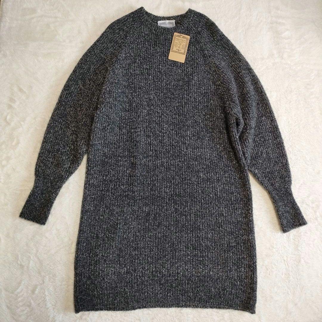 【✨新品タグ付き✨】BEARDSLEY◎ミックスニットラグランワンピース