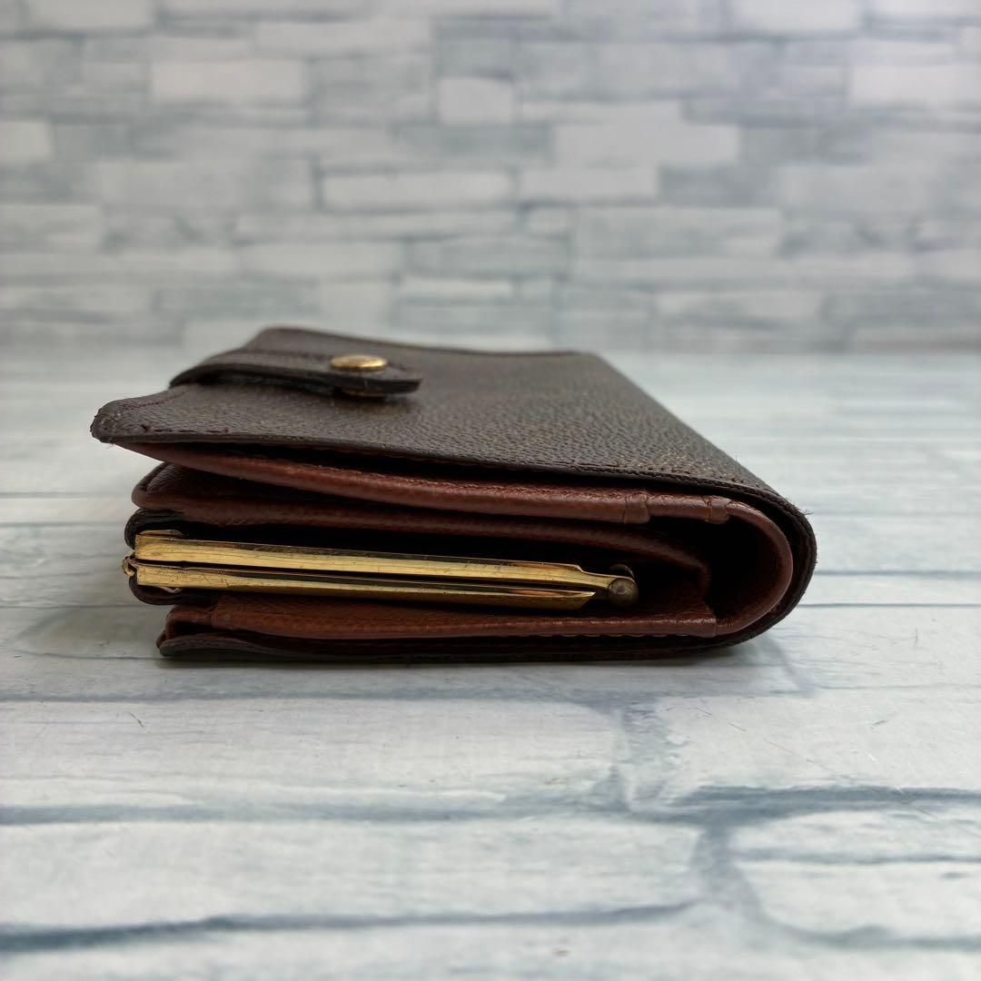 極美品　50 ルイヴィトン　モノグラム　がま口　二つ折り財布　xg3