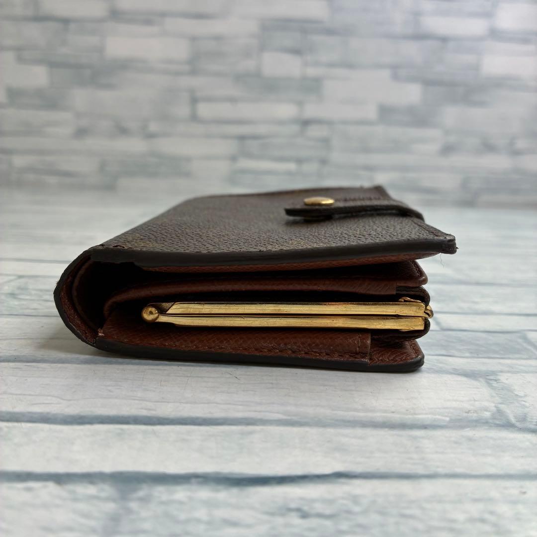 極美品　50 ルイヴィトン　モノグラム　がま口　二つ折り財布　xg3