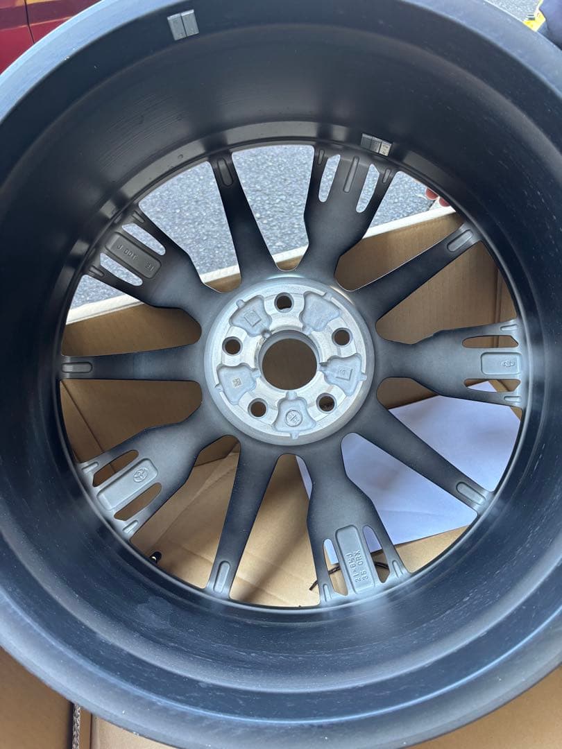 クラウンスポーツ純正21インチホイール4本セット・マットブラック新車時取り外し