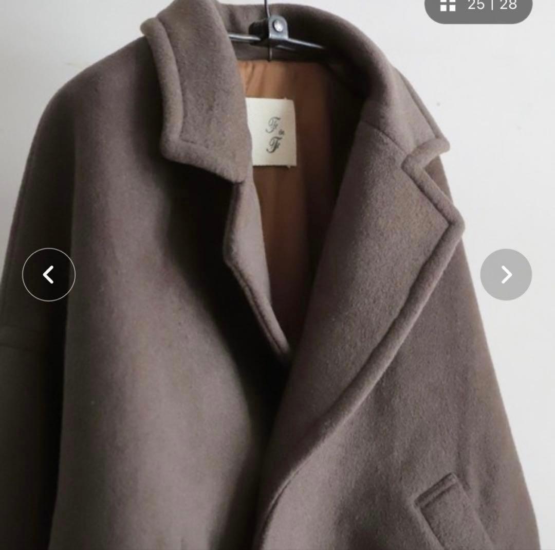 美品FIL DE FER ダブルフェイスショートコート