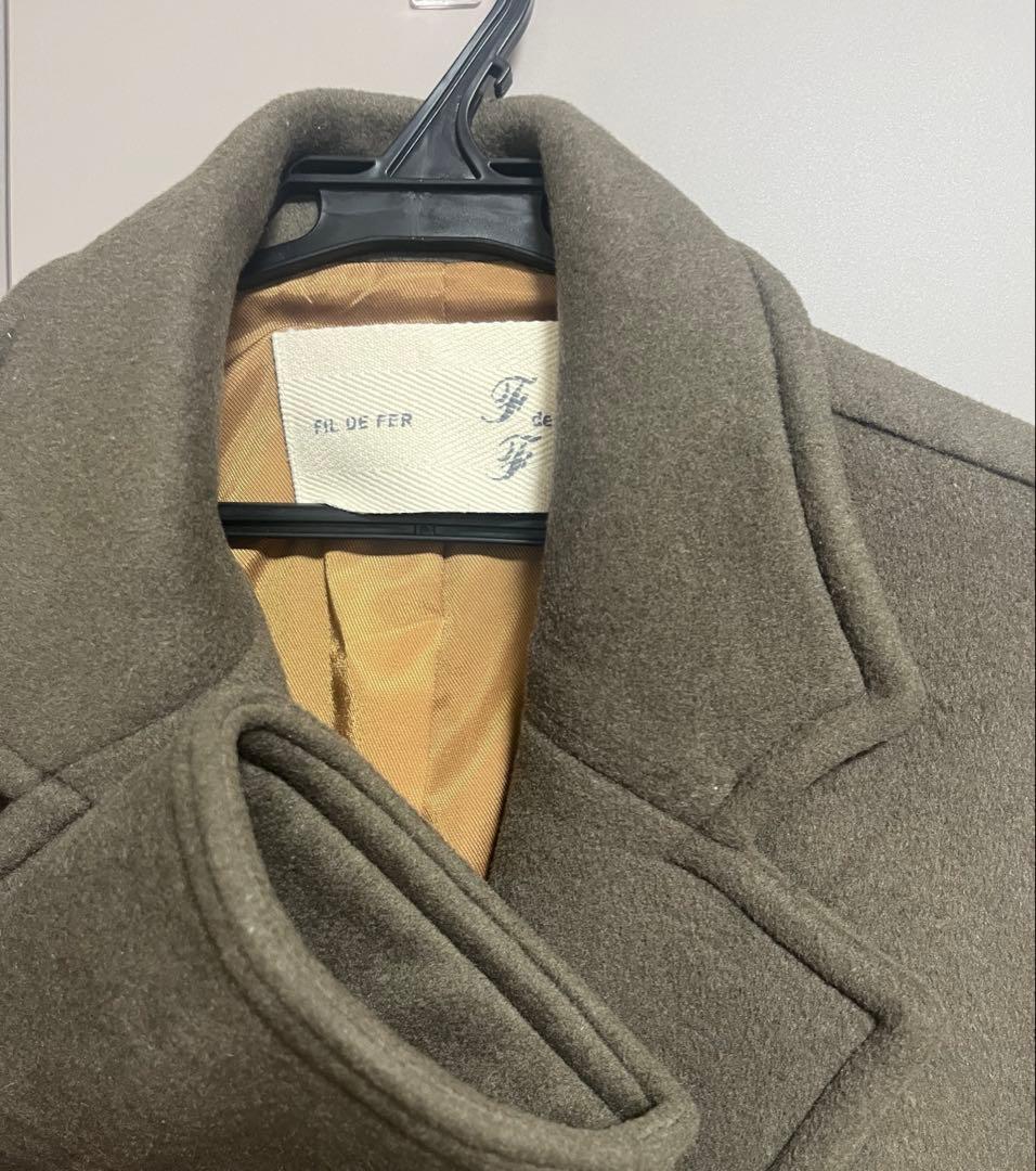 美品FIL DE FER ダブルフェイスショートコート
