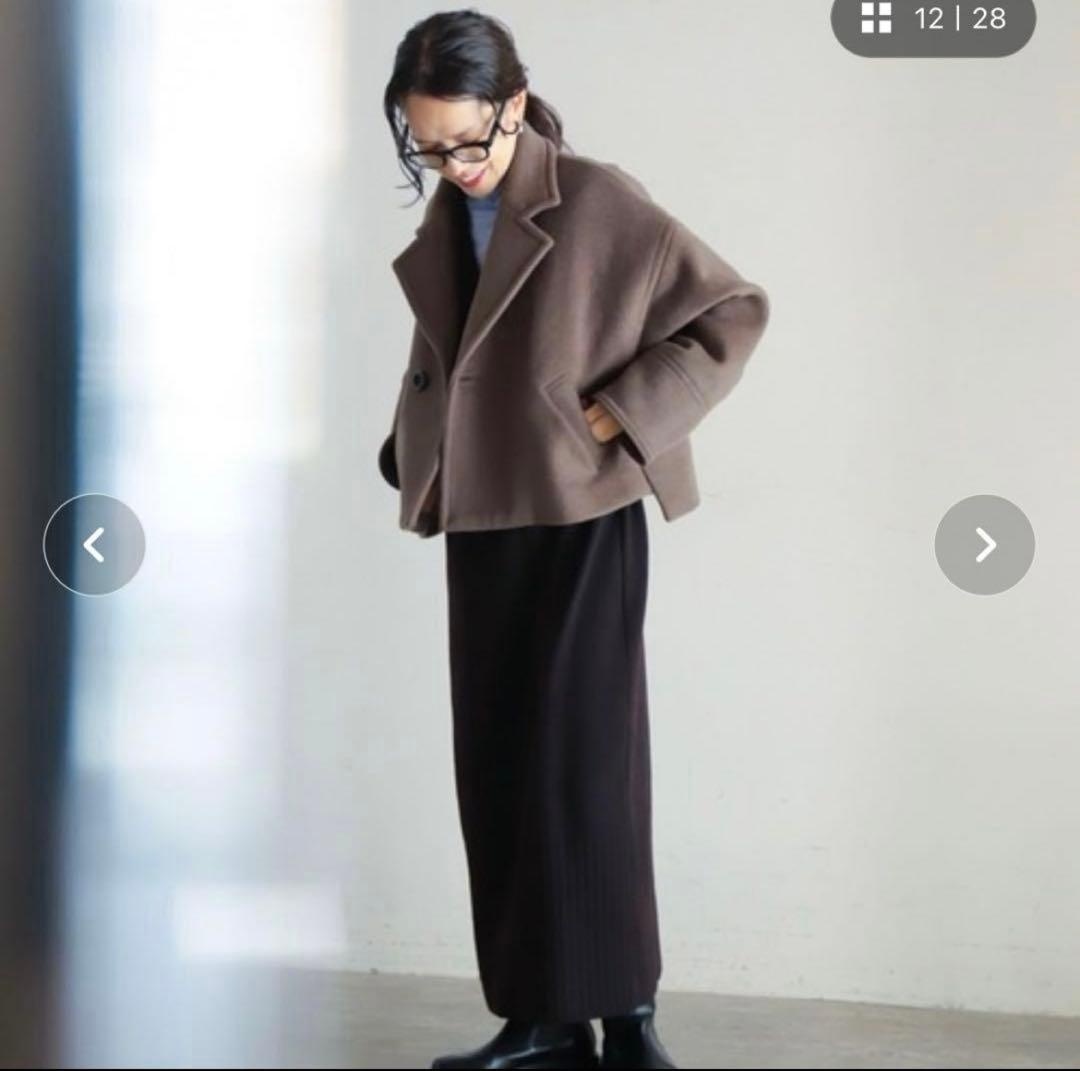 美品FIL DE FER ダブルフェイスショートコート