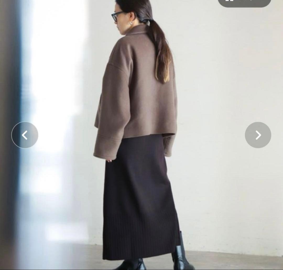 美品FIL DE FER ダブルフェイスショートコート