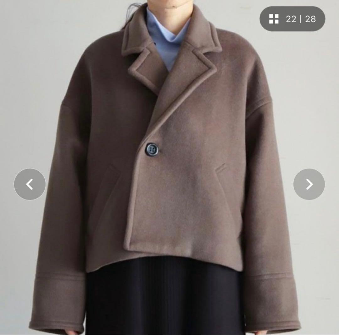 美品FIL DE FER ダブルフェイスショートコート