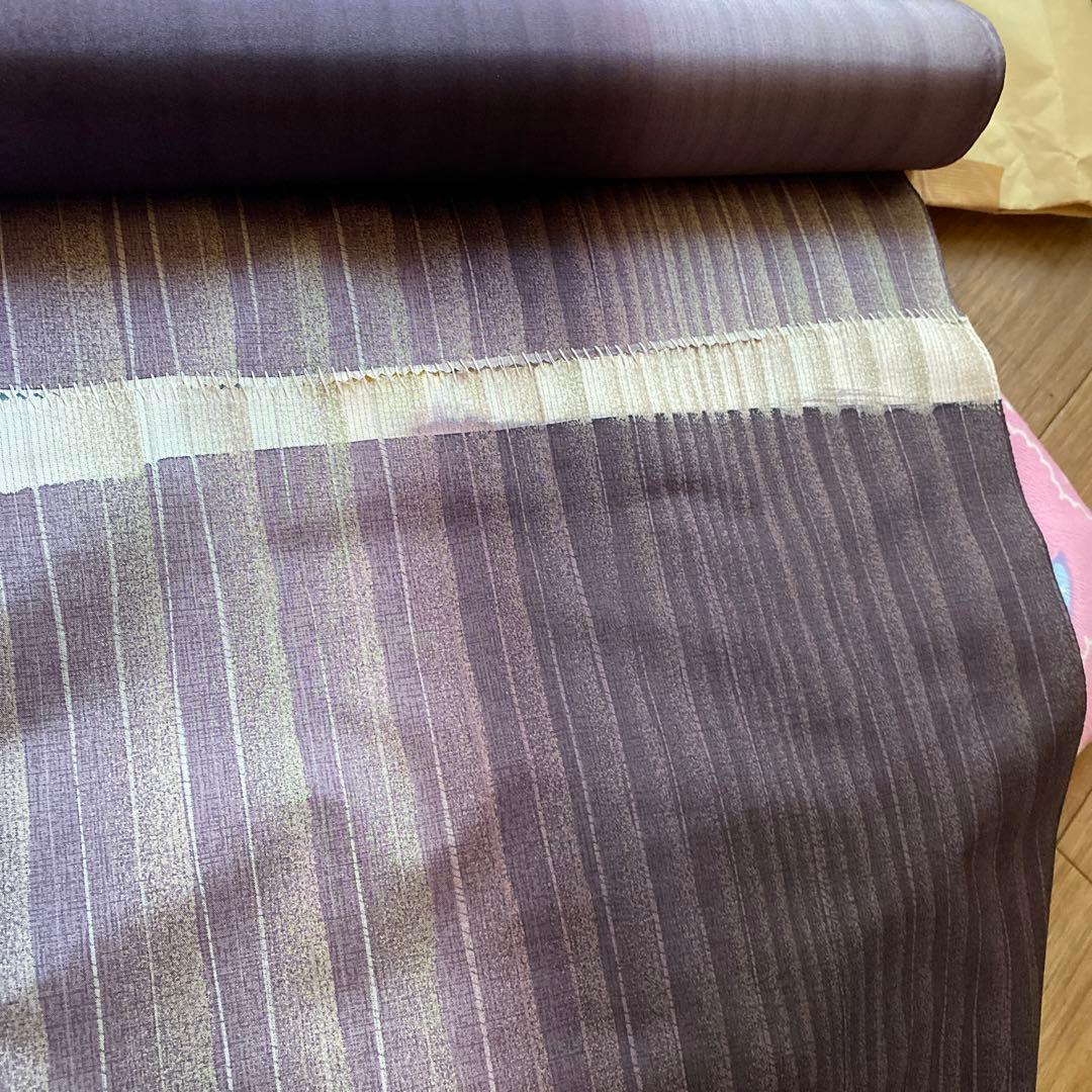 訳あり本場大島紬 夏大島 手ごね絣 しわになりにくい 着物 反物