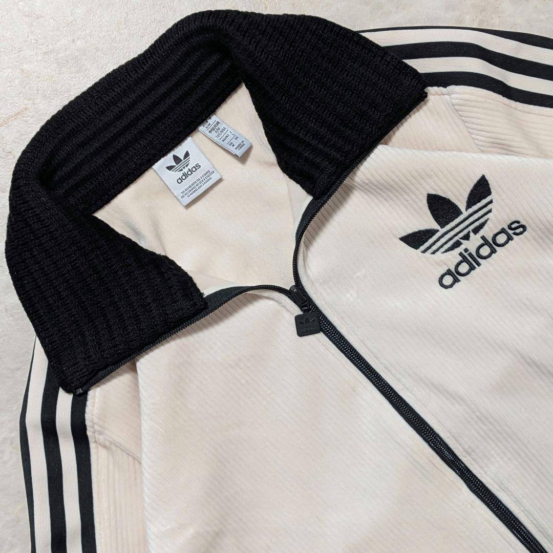 超希少⭐美品アディダスプレミアムワッフルベッケンバウアートラックジャケット白黒L