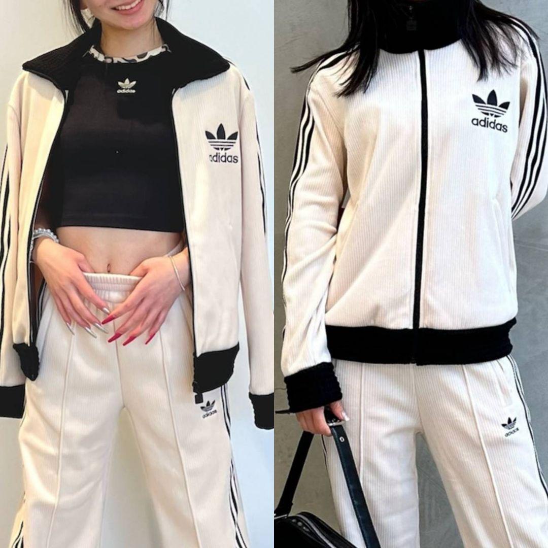 超希少⭐美品アディダスプレミアムワッフルベッケンバウアートラックジャケット白黒L