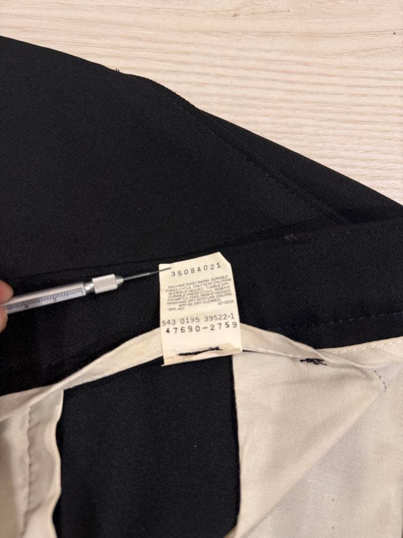 LEVIS ACTION SLACKS ブラック W32 L30 OVY