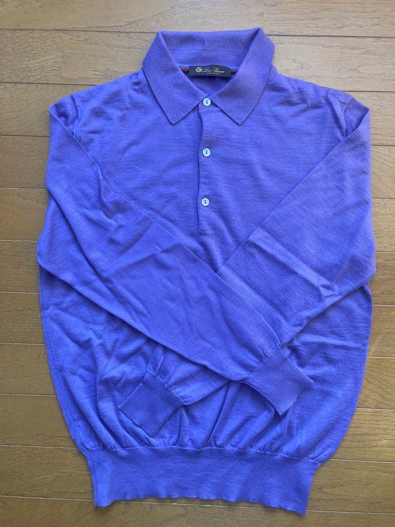 【ロロピアーナ】ポロシャツ　カシミヤ100%