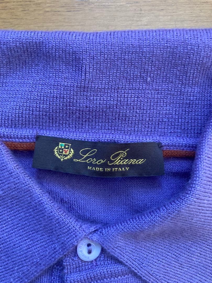 【ロロピアーナ】ポロシャツ　カシミヤ100%
