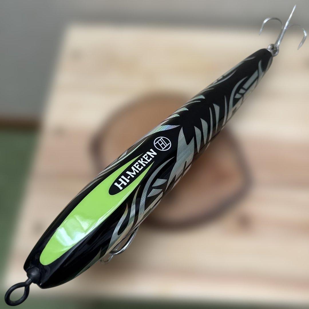 HI-MEKEN トップウォーター ルアー 黒・緑