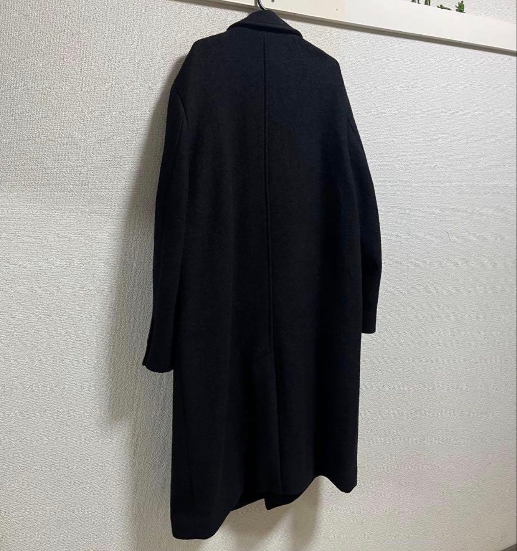 ZARA ブークレ織ウールコート　ダブルブレストコート