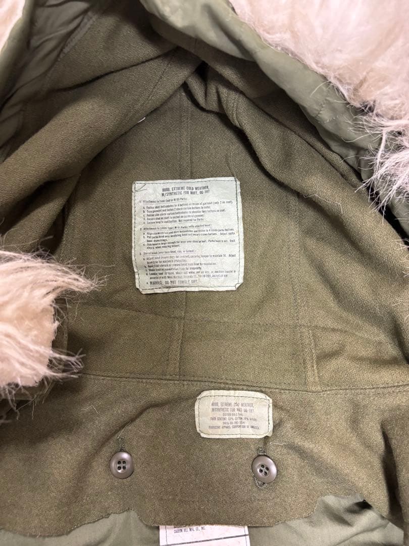 80s USA米軍実物 M-65 フィッシュテールパーカー スモールモッズコート