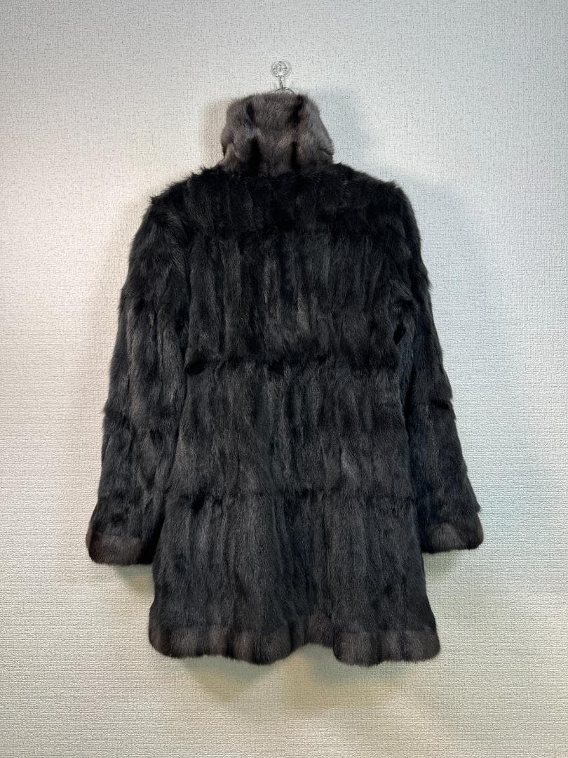 Windsor（ウィンザー）シルク100％ ロシアンリスファーコート ブラック