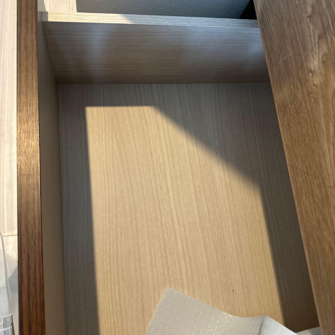 ニトリ　木製チェスト 6段 ダークブラウン