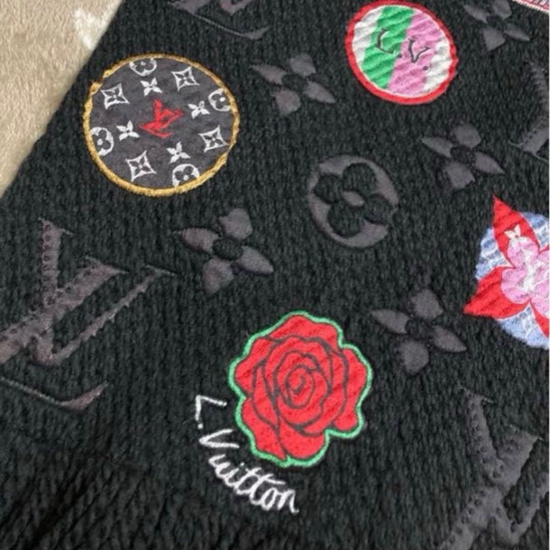 Louis Vuitton ロゴマニア レインボー レア品【美品】マフラー