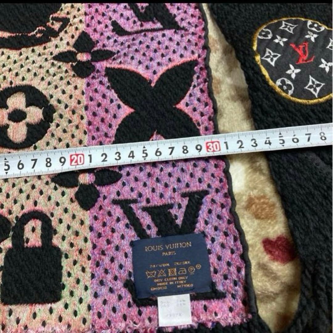Louis Vuitton ロゴマニア レインボー レア品【美品】マフラー