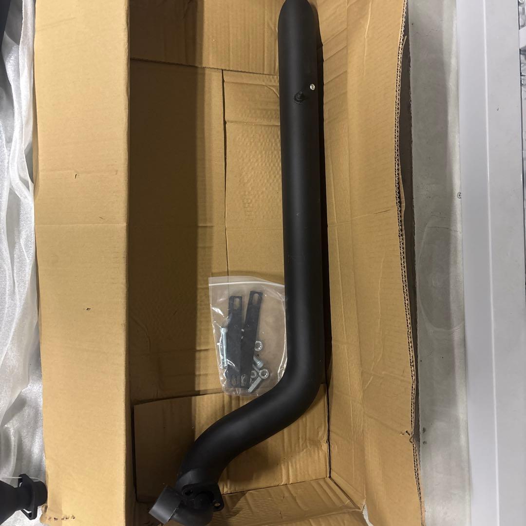 ザマスドラッグスター400クラッシック用マットブラック ストレートパイプ