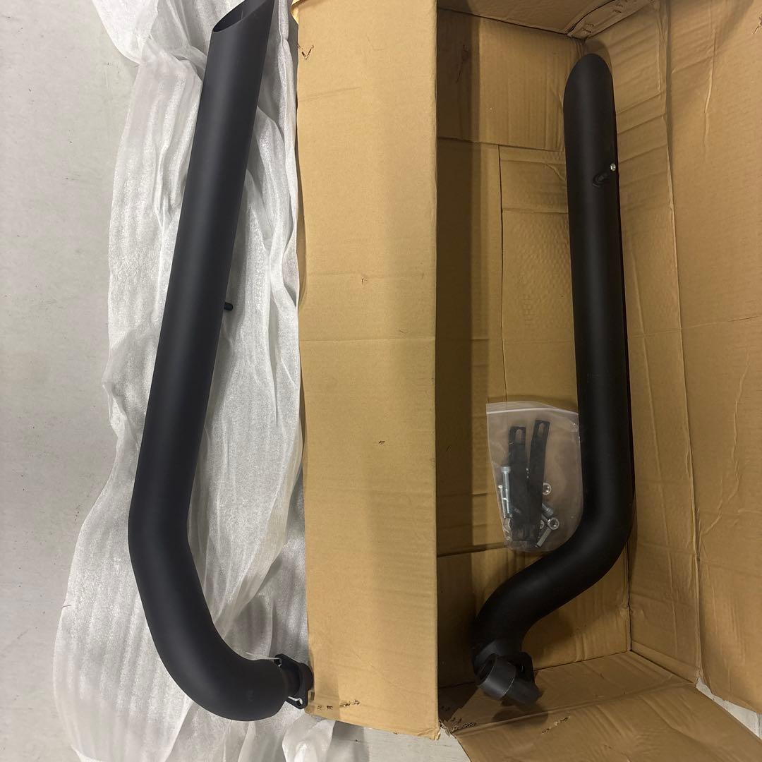 ザマスドラッグスター400クラッシック用マットブラック ストレートパイプ