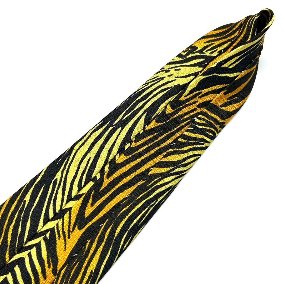 【新品タグ付き✨】ヴェルサーチ ネクタイ イエロー レオパード デッドストック