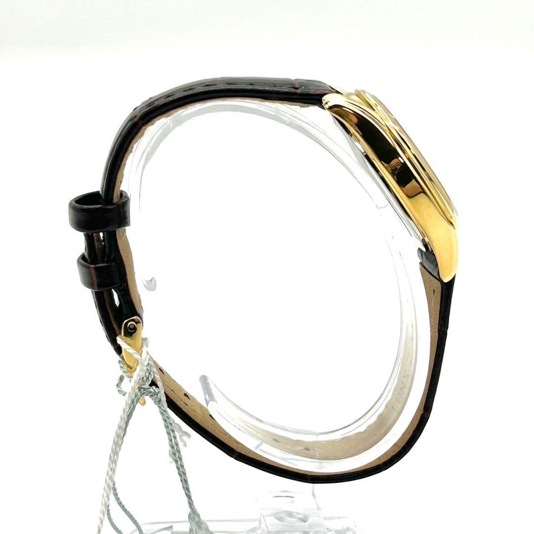 セイコー ナノユニバース コラボ 腕時計 レディース　未使用 レザーベルト 金色