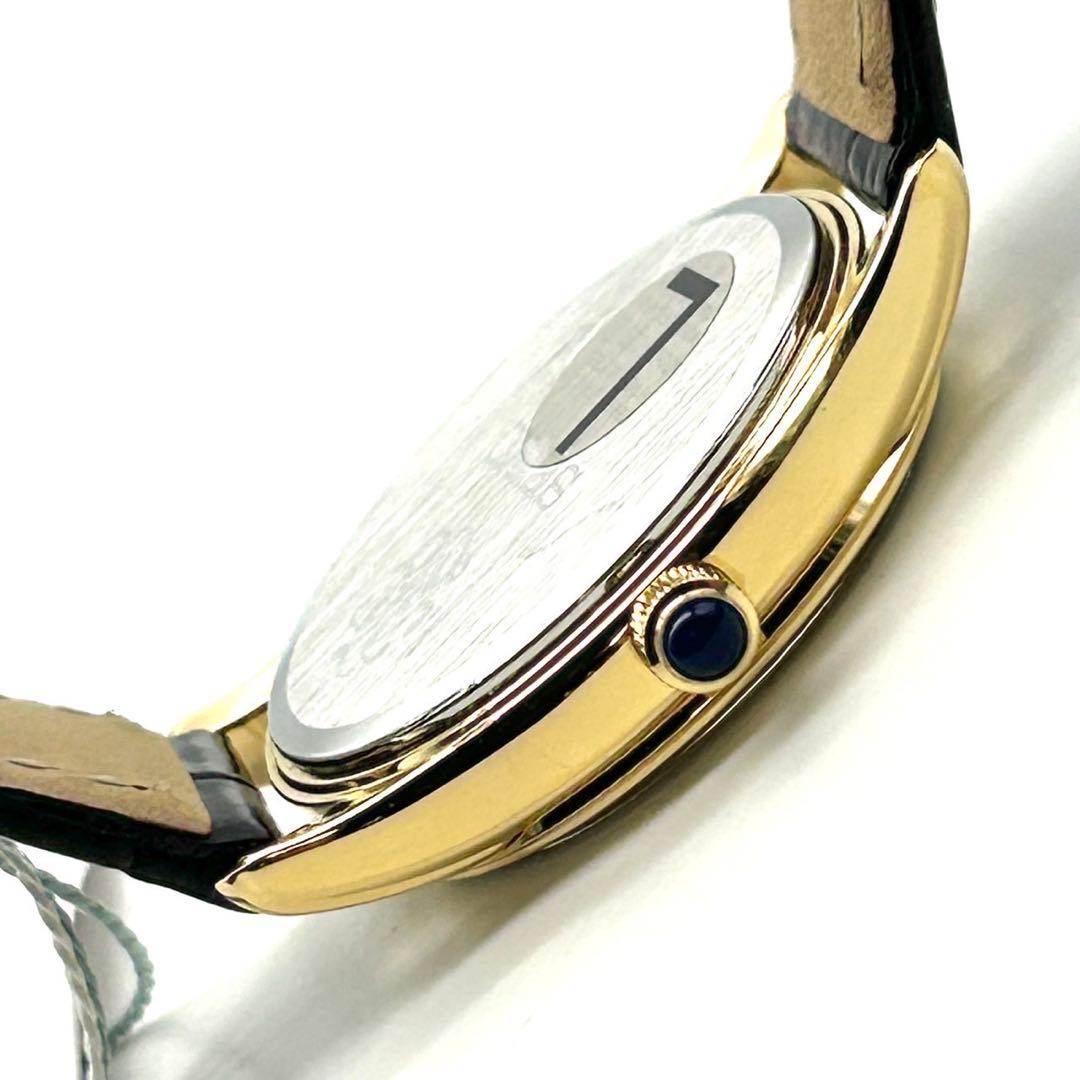 セイコー ナノユニバース コラボ 腕時計 レディース　未使用 レザーベルト 金色