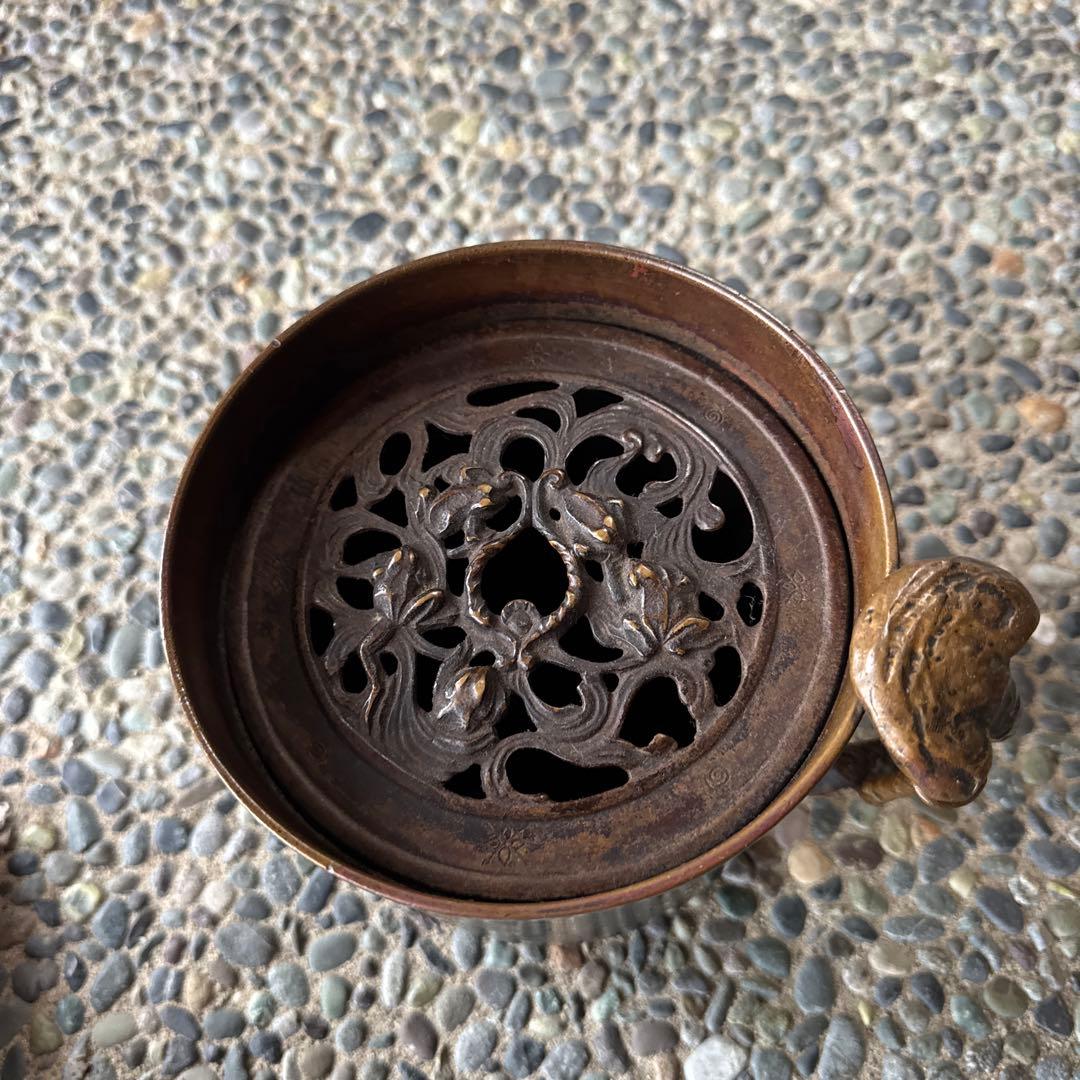 ‼️専用になりました‼️本日9/13買取①‼️政暁作で斑紫銅製の建水‼️美品