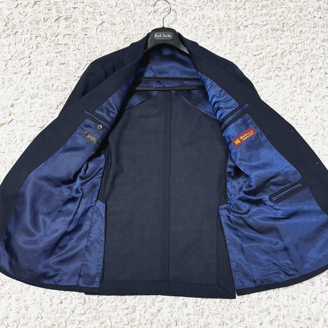 美品 アルチザン マーチンソン スーツ セットアップ シングル ネイビー L