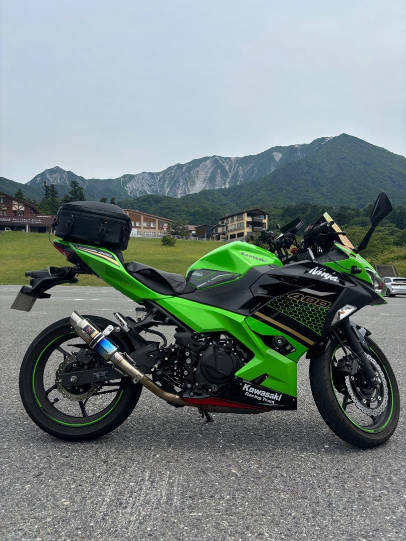 ニンジャ400 LCIPARTS ショートチタン スリップオン マフラー