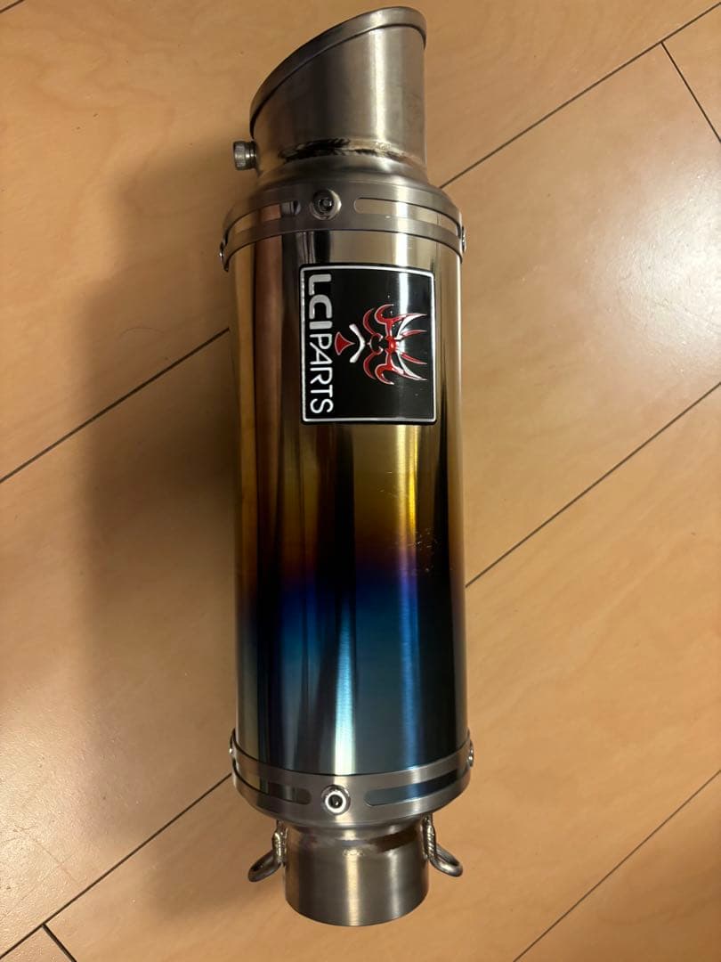 ニンジャ400 LCIPARTS ショートチタン スリップオン マフラー
