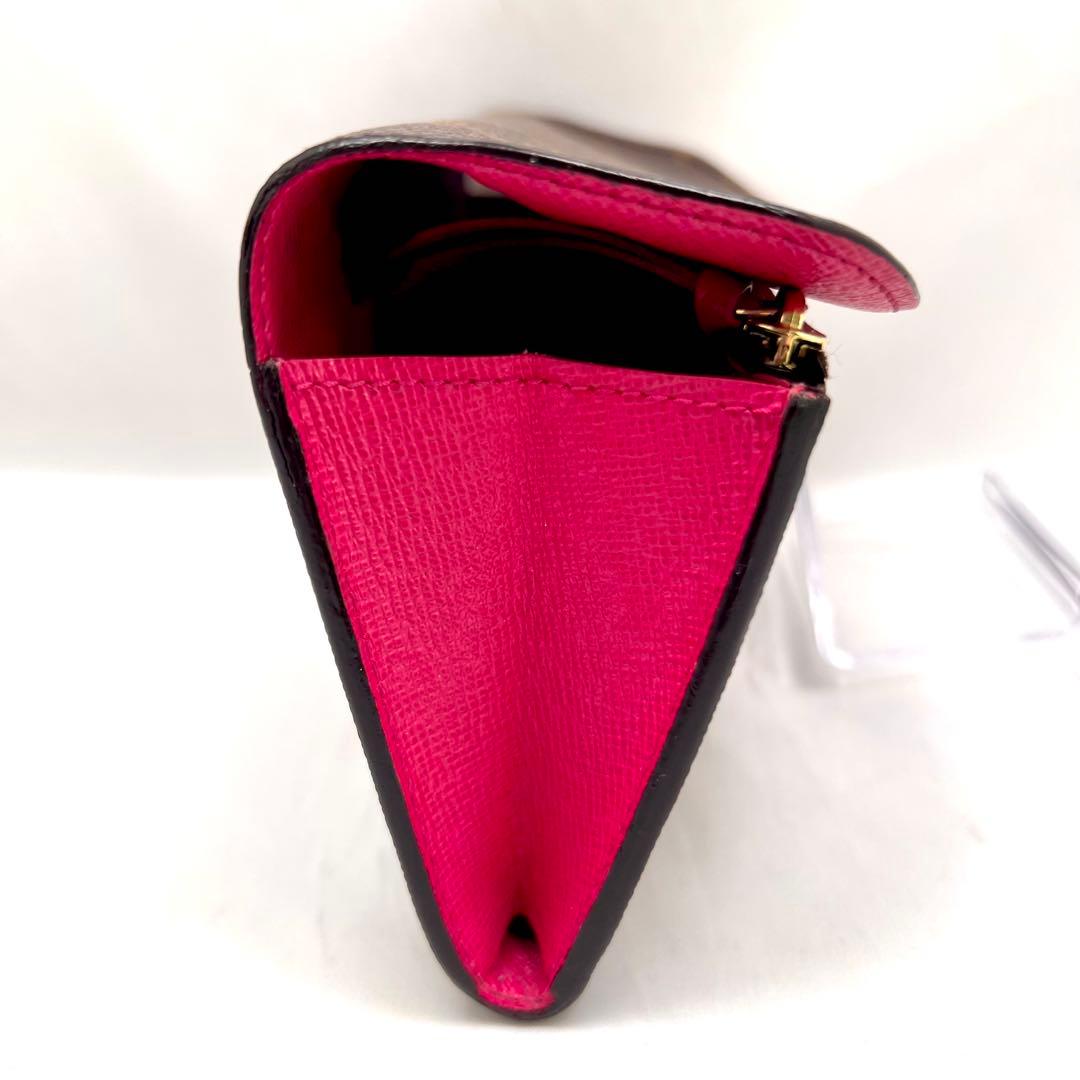 ルイヴィトン モノグラム ポルトフォイユ エミリー ホットピンクM41943