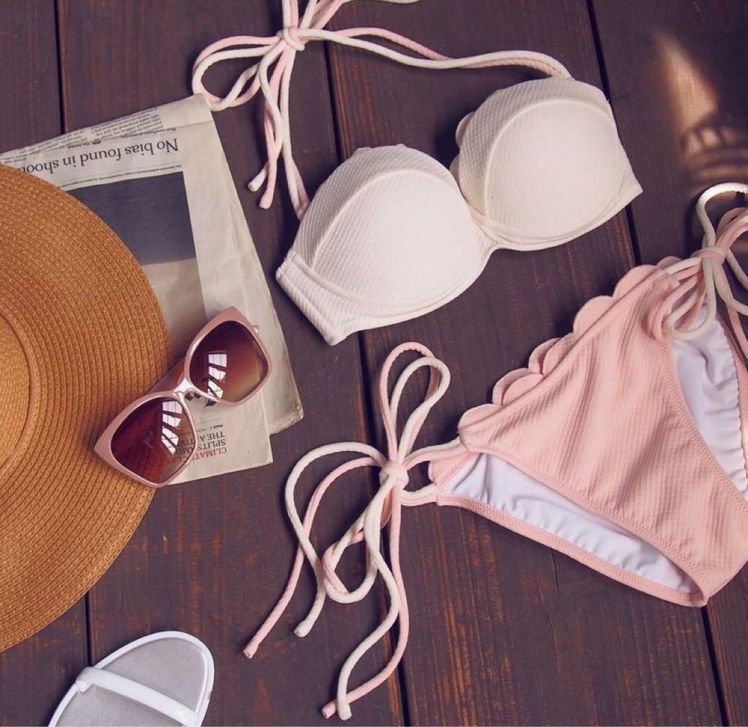 シェリーモナ 水着 ビキニ 西川瑞希 F ホワイト ピンク