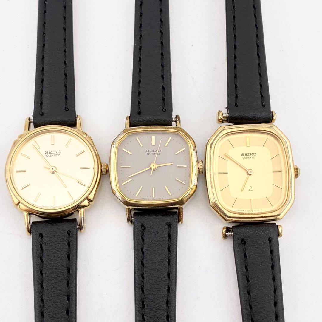 【全て電池交換済】　稼働　新品ベルト　SEIKO　セイコー　腕時計