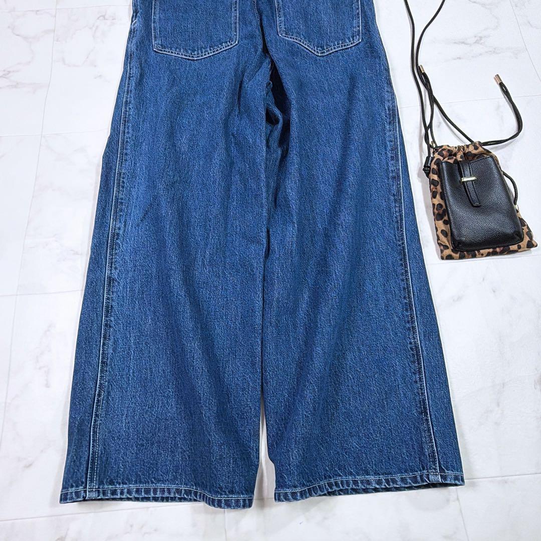美品　スローブイエナ LE DENIM BARE BK サロペット 25年製