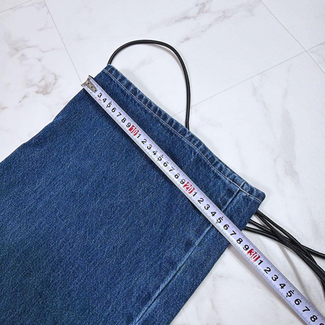 美品　スローブイエナ LE DENIM BARE BK サロペット 25年製