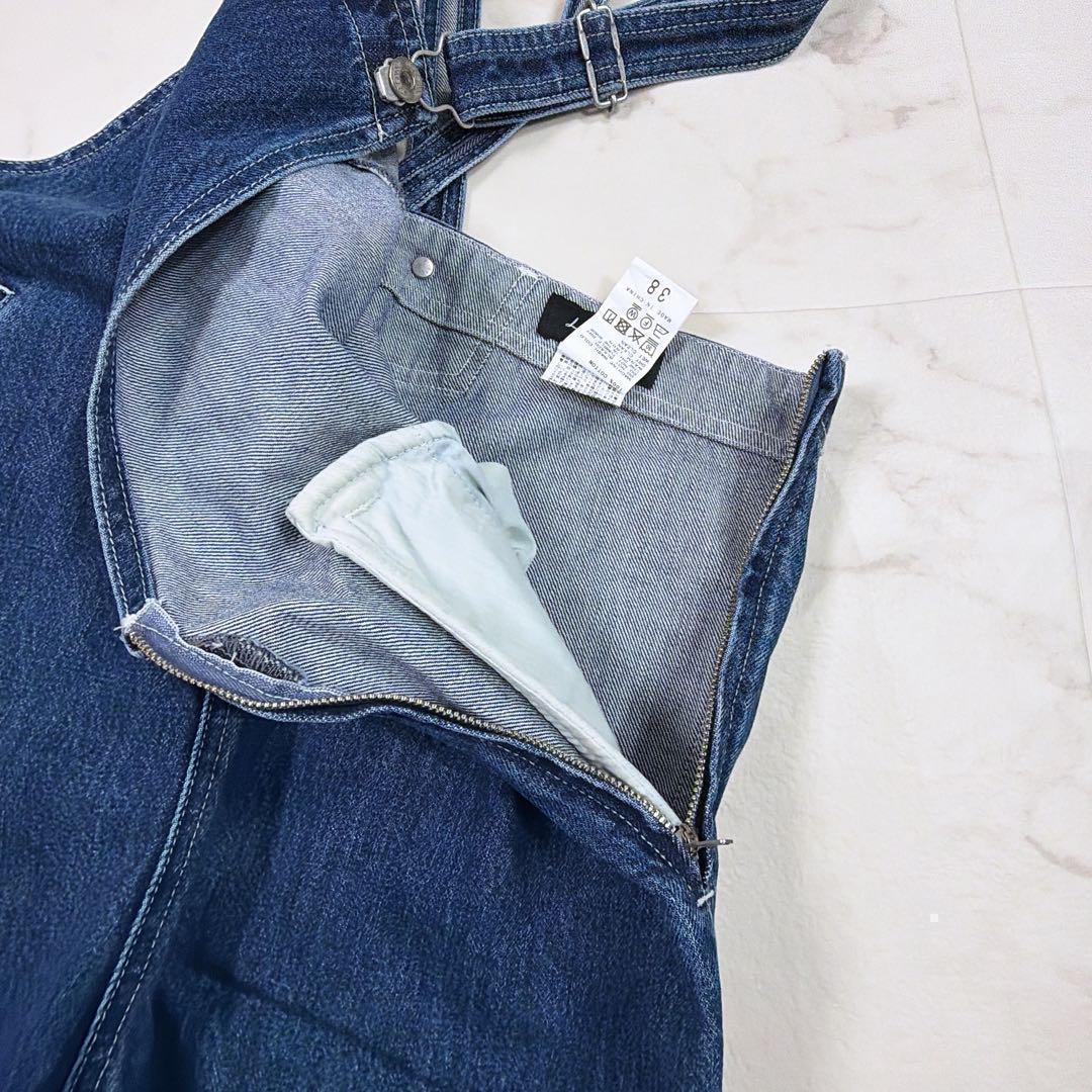 美品　スローブイエナ LE DENIM BARE BK サロペット 25年製