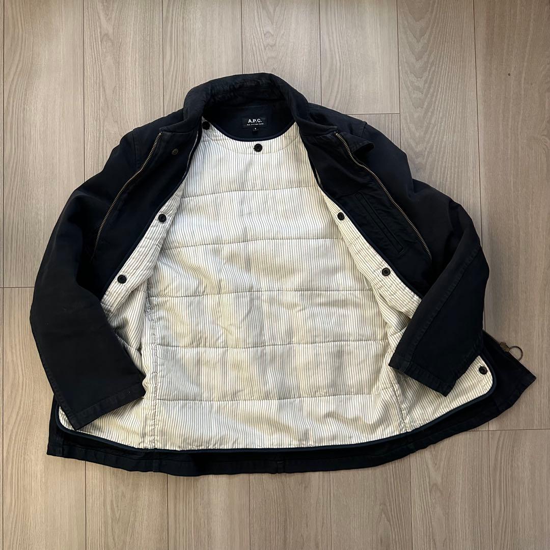 【A.P.C】GARMENT DYED VINTAGE COVERALL BLK