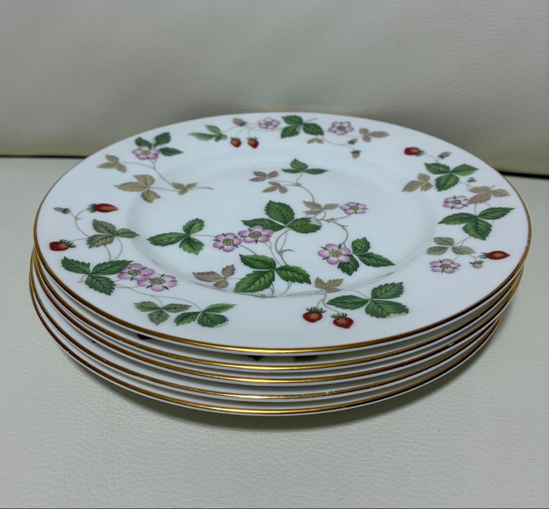 ウェッジウッド ワイルド ストロベリー プレート 18cm5枚セット