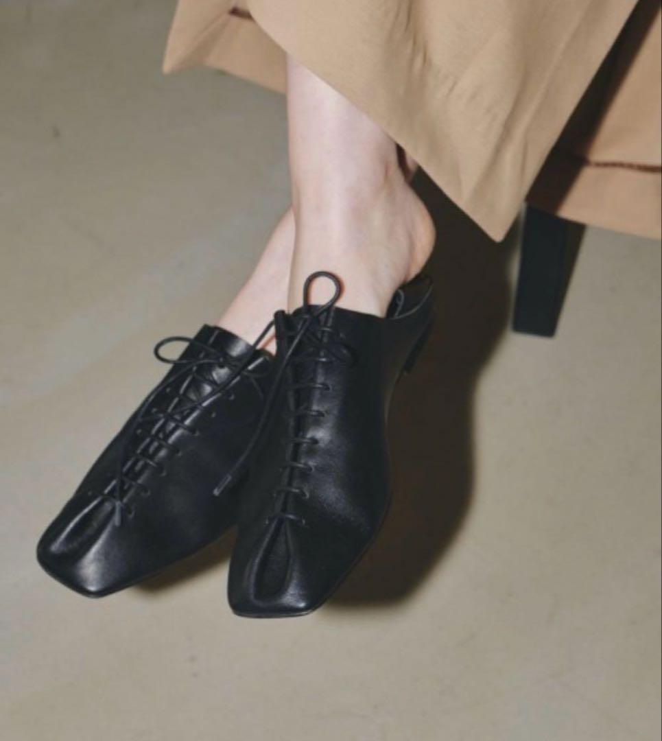 TODAYFUL Laceup Leather Shoes ブラック