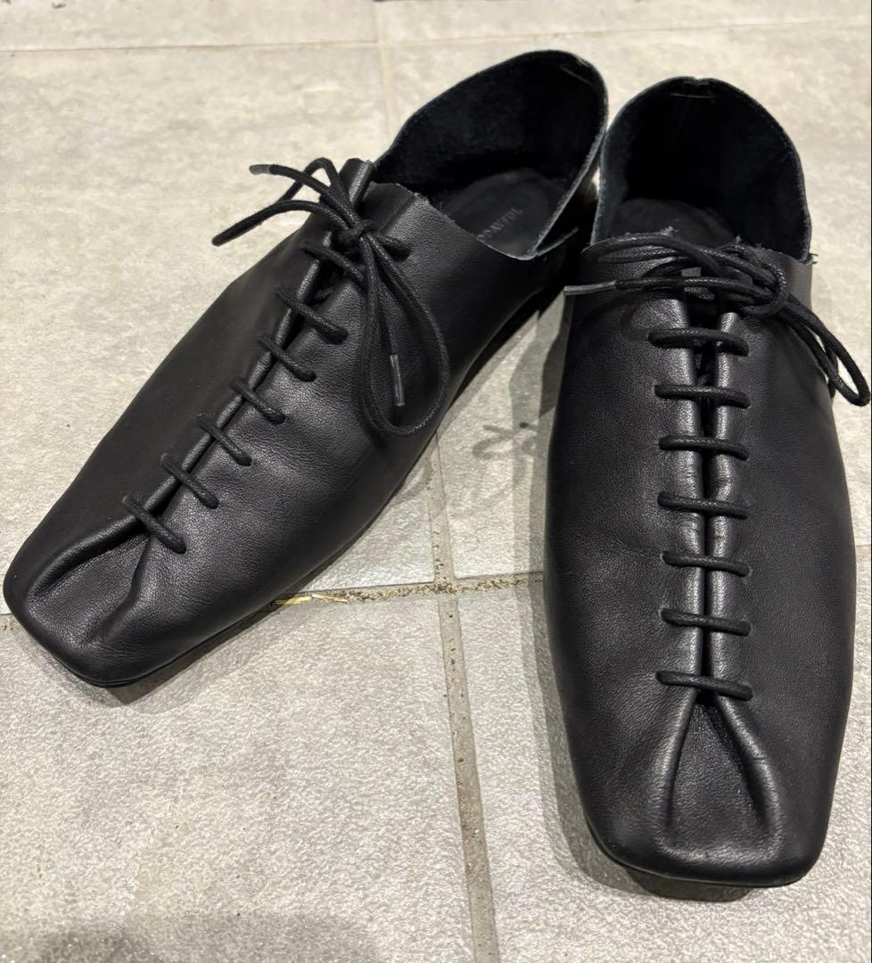 TODAYFUL Laceup Leather Shoes ブラック