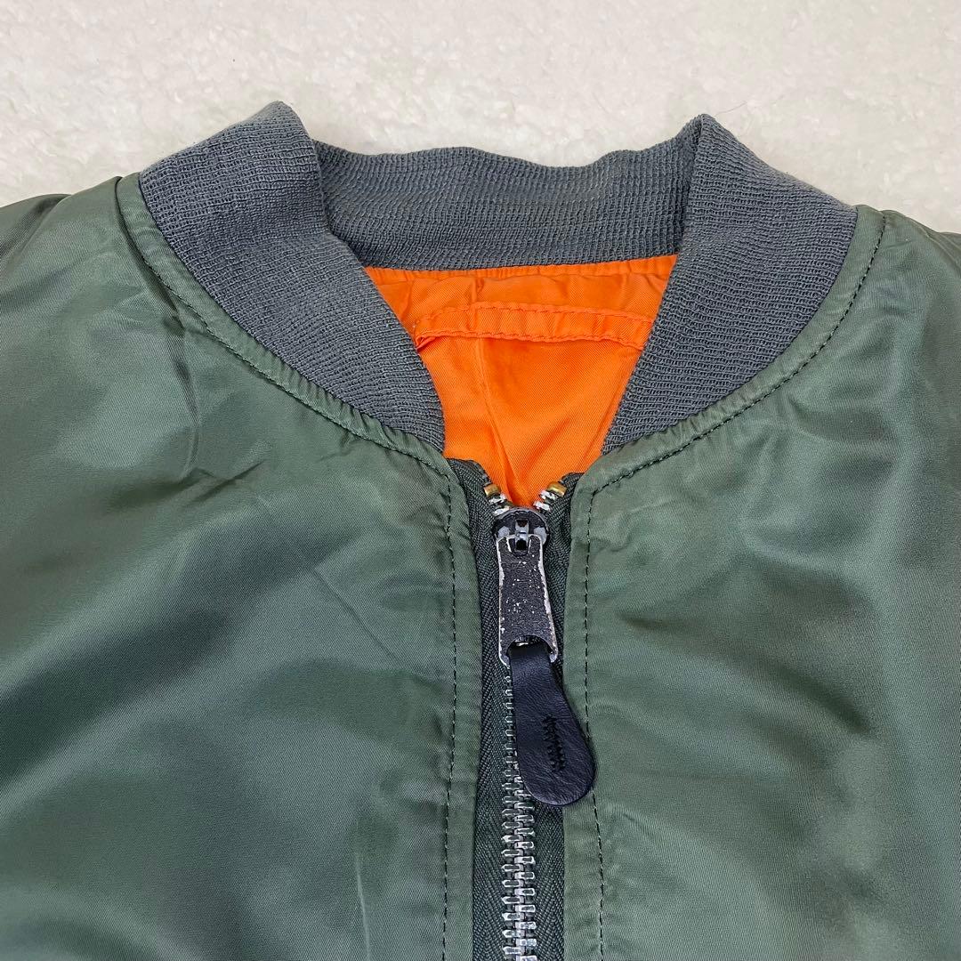 ALPHA アルファ MA-1 フライトジャケット USA XL 90sカーキ