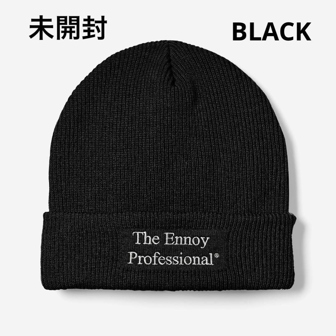 新品 ENNOY PROFESSIONAL KNIT CAP BLACK