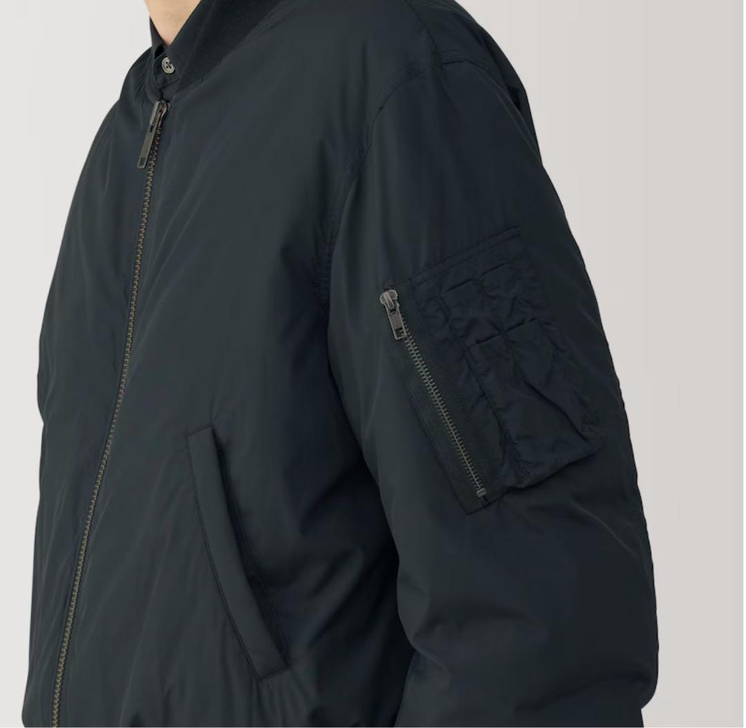 MUJILabo ＭＡ－１ダウンブルゾン 紳士XL 黒