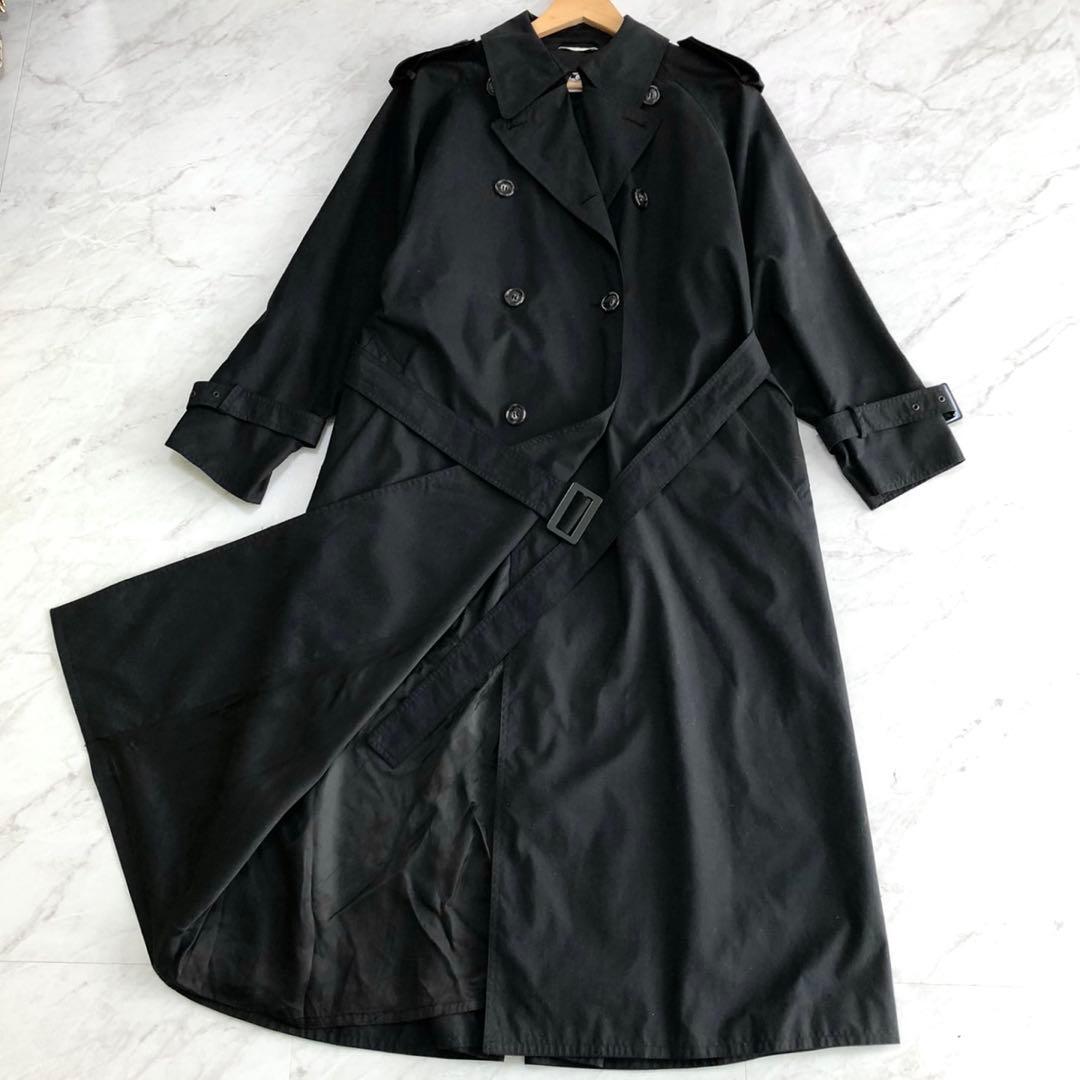 ✨美品✨マックスマーラ ベルデットコート ロング Lサイズ ブラック 白タグ