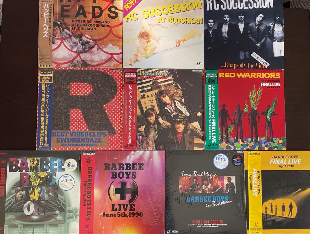 RCサクセション レッドウォーリアーズ バービーボーイズ LD 10枚