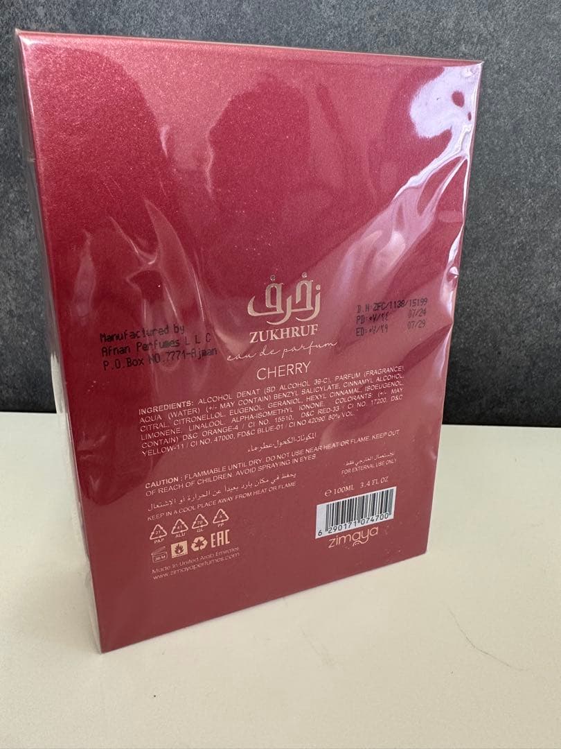 香水(女性用) Zimaya Zukhruf Cherry 100ml