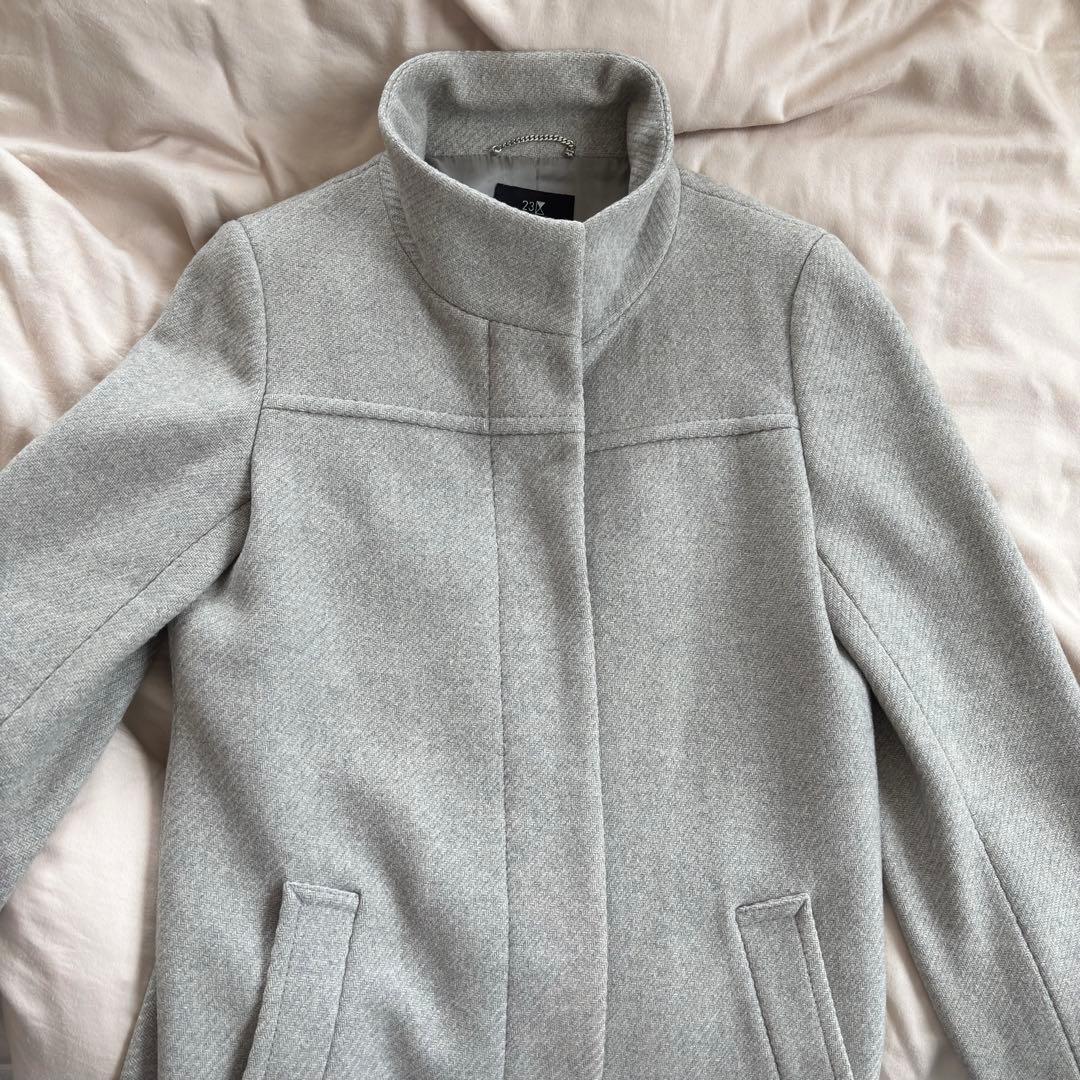【美品】チェスターコート 23区 グレー サイズ 38 2wayコート
