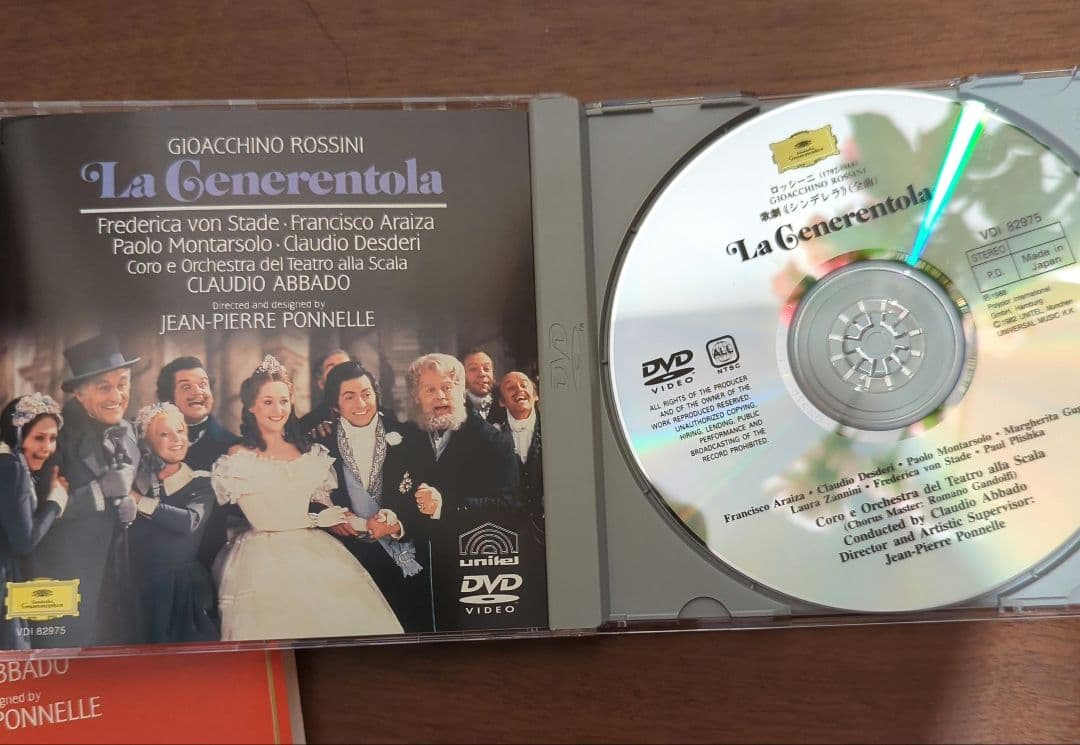 ロッシーニ:歌劇「シンデレラ(チェネレントラ)」　アバド指揮　DVD 日本語字幕